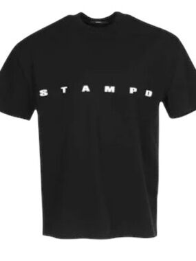 Stampd Embroidered Strike Logo Relaxed Tee Black XL